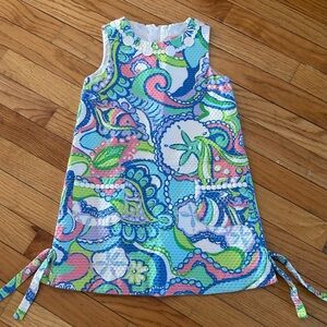 Lilly Pulitzer Girl’s Shift Dress "Conch Republic" Print, Size 5, Worn once